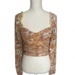Forever 21 Floral Crop Top